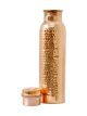 Copper Water Bottle Hammered 