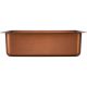 Smooth Front Design Copper Kitchen Sink, Single Bowl 16-Gauge Undermount Style, Copper Finish, Handcrafted Basin, 33x22x9 Inch