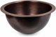 Copper Bar Sink - Round Shape Single Bowl 16-Gauge Antique Finish - Perfect for Home, Hotel, Bar - Eye Catching Accessory - 14