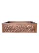 Grape Design Copper Undermount Kitchen Sink - Single Bowl 16-Gauge - Perfect For Home, Hotel, Farmhouse - Dimensions 33″ X 22″ X 9″