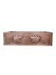 Maple Leaf Design Copper Undermount Kitchen Sink - Single Bowl 16-Gauge - Perfect For Home, Hotel, Farmhouse - Dimensions 33″ X 22″ X 9″