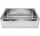Hammered Design Stainless Steel Farmhouse Apron Front Kitchen Sink, Single Bowl 304 Grade Finish, 33x22.25x9 Inch
