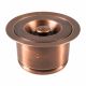 Kitchen Sink Drain Strainer, Basket with Stopper, Round Copper Sink Waste Filter, Garbage Disposal Flange Cover Replacement