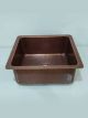 Copper Undermount Bar Sink - Single Bowl 16-Gauge Antique Finish - Perfect For Home, Hotel, Eye Catching Accessory - 15.50