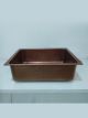 Drop-In Copper Bar Sink – Single Bowl 16-Gauge Antique Finish - Perfect For Home, Hotel, Eye Catching Accessory - 23.50