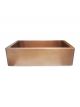 Hammered Style Copper Undermount Kitchen Sink - Single Bowl 16-Gauge Basin - Perfect For Home, Hotel, Farmhouse - Dimension 33″ X 22″ X 9″